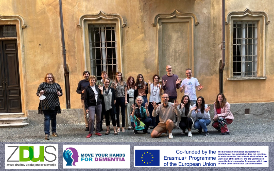 Usposabljanje za projekt Move your hands for dementia