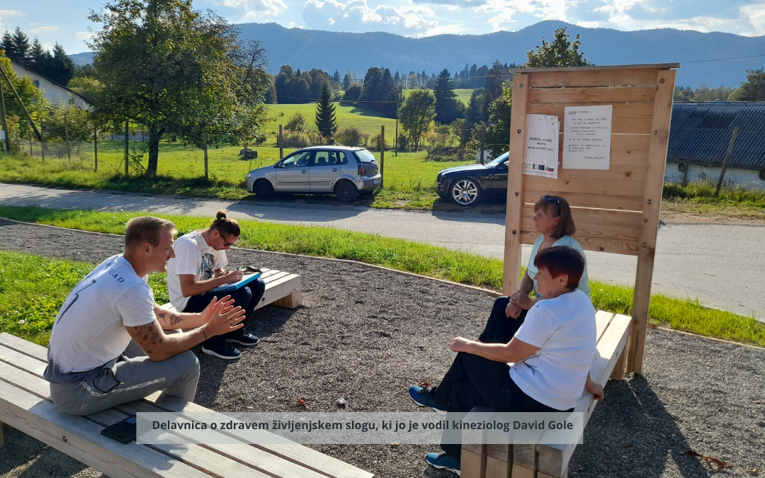 Predavanje kineziologa v novem vaškem središču