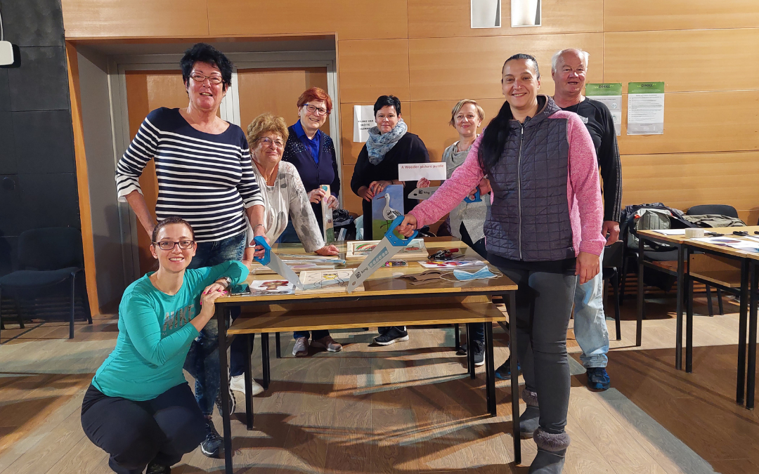 Udeleženci projektnega obiska v učilnici