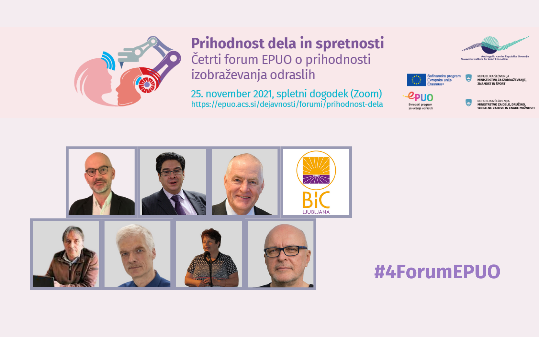 Naslovnica s fotografijami govorcev