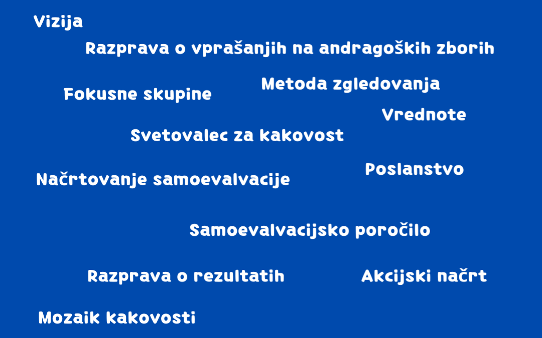 Vizija izobraževalne organizacije in vrednote izobraževalne organizacije – dva nova izobraževalna videa na portalu Mozaik kakovosti
