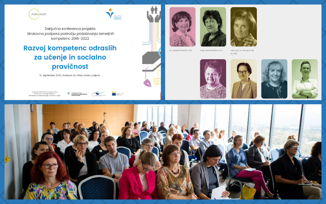 Zaključna konferenca ESS projekta Razvoj kompetenc odraslih 2016–2022