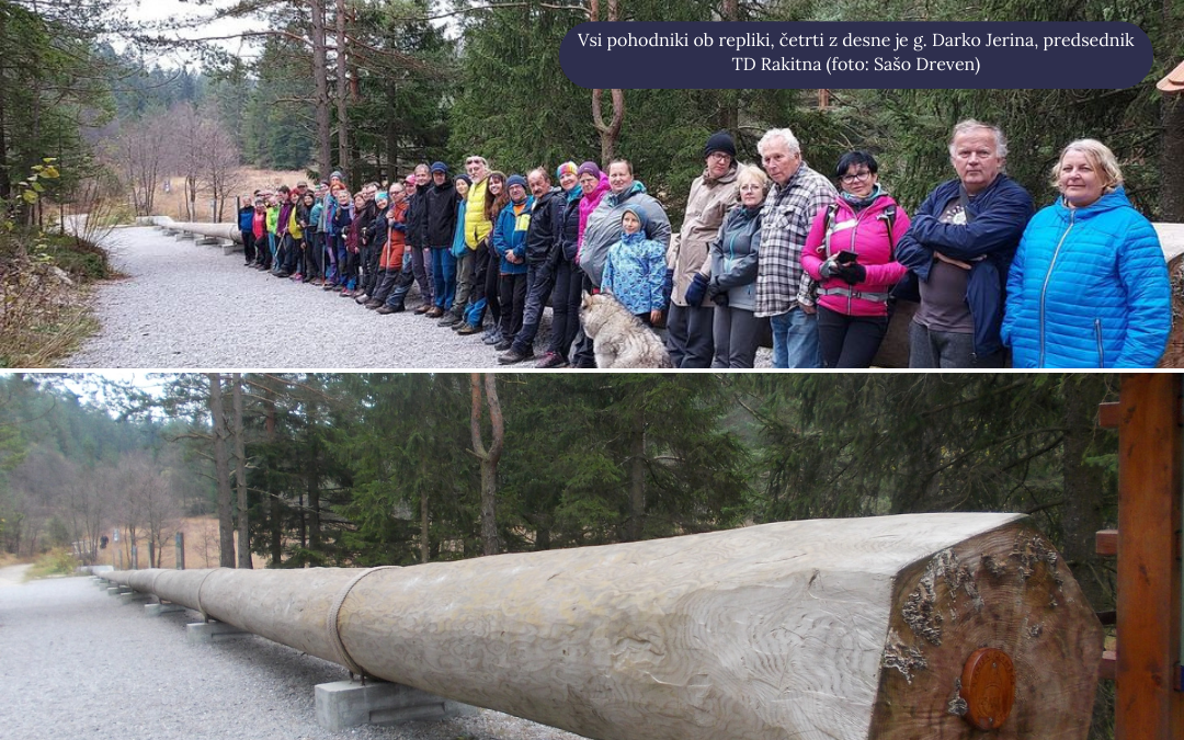 Replika slavnega Rakiškega jambora