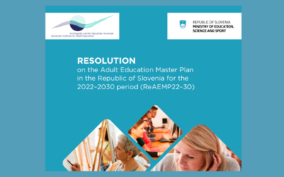 The Resolution on the Adult Education Master Plan for the Period 2022–2030 in a transparent printed and electronic publication