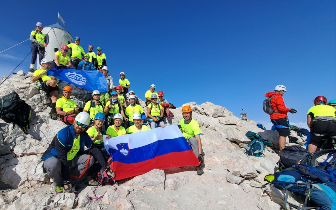 Blind and visually impaired hikers completed the Slovenian mountain trail