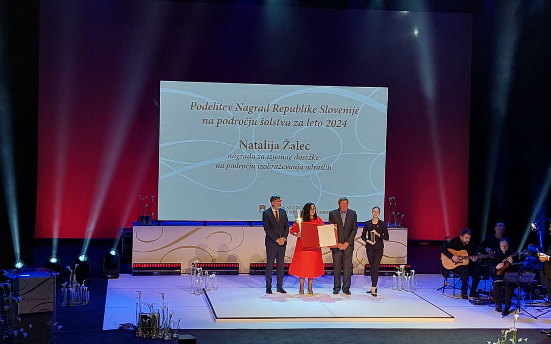 Priznanje Nataliji Žalec za posebne dosežke