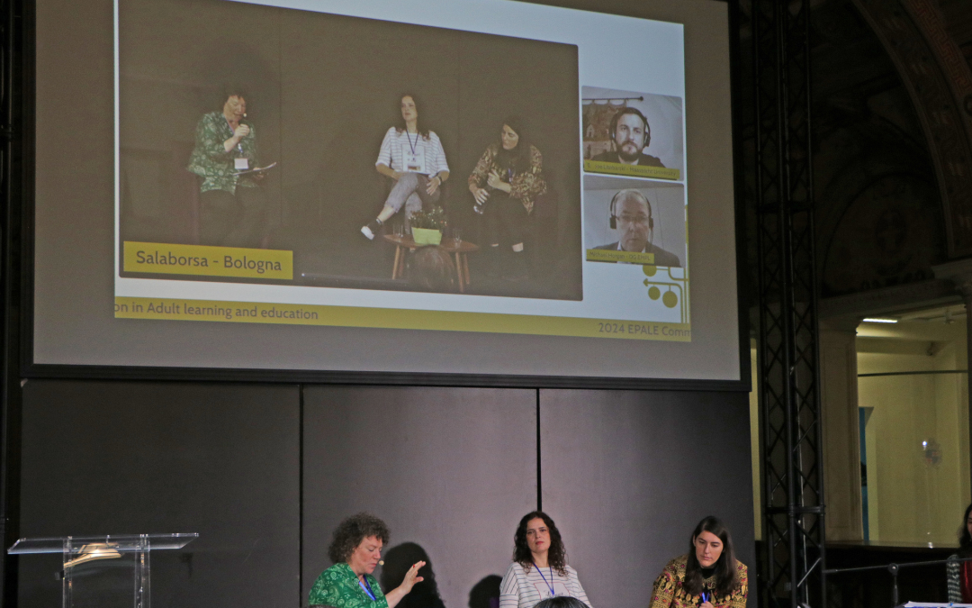 Hibridna okrogla miza Tehnološko omogočena preobrazba v učenju in izobraževanju odraslih. Foto EPALE