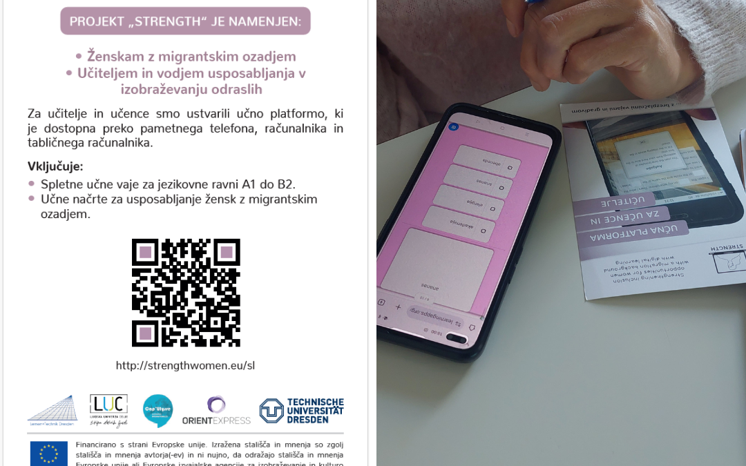 Projekt strength digitalno učenje za večjo vključenost žensk z migrantskim ozadjem (2)