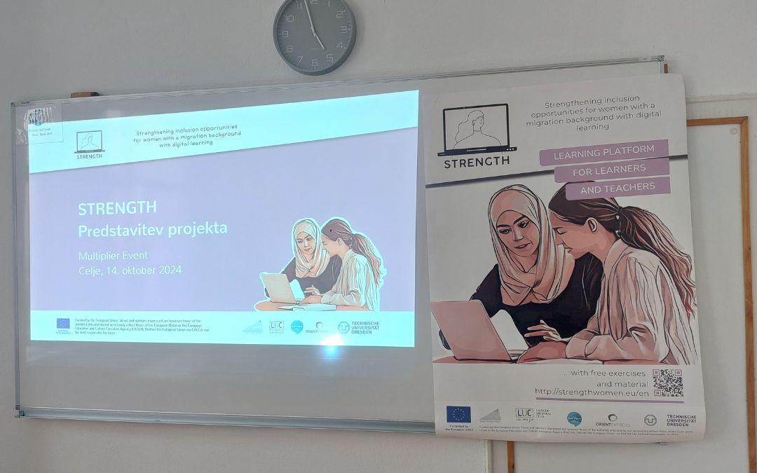 Projekt strength digitalno učenje za večjo vključenost žensk z migrantskim ozadjem
