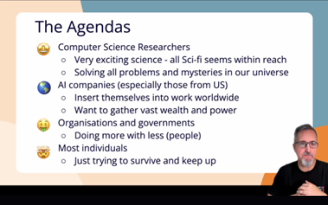 Posnetek zaslona predstavitve Martina Dougiamasa Posnetek zaslona predstavitve Martina Dougiamasa