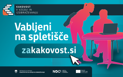 Novo spletišče o kakovosti v vzgoji in izobraževanju
