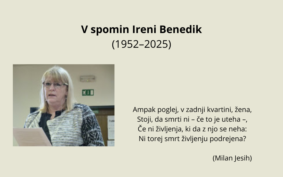 V spomin Ireni Benedik