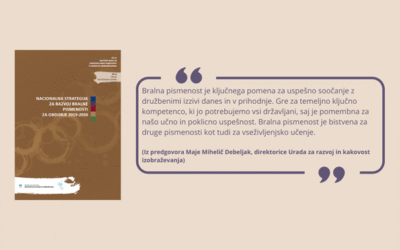 Direktorica ACS dr. Nataša Potočnik v Nacionalnem svetu za bralno pismenost