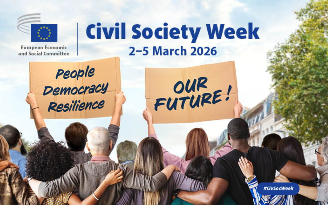 Pasica Tedna civilne družbe, na kateri so ljudje, ki izražajo svoje zahteve za boljšo prihodnost