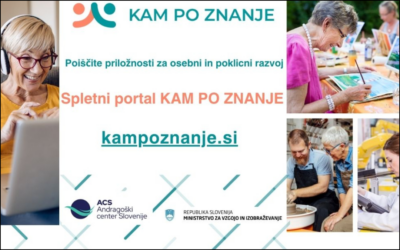 Izobraževalna ponudba za odrasle se odziva na aktualne potrebe