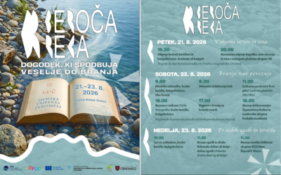 Beroča reka: branje za užitek in aktivni počitek v naravi, Kolpa 21.–23. avgusta