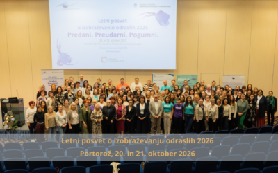 Napovedujemo Letni posvet o izobraževanju odraslih 2026